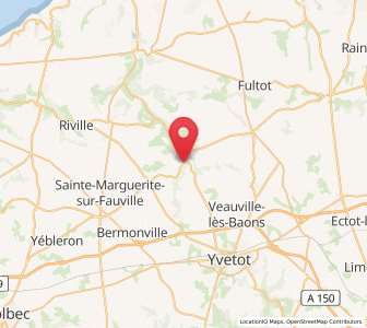Map of Héricourt-en-Caux, Normandy