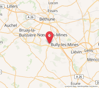 Map of Hersin-Coupigny, Hauts-de-France