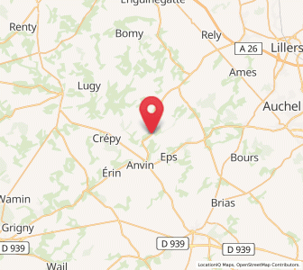 Map of Heuchin, Hauts-de-France