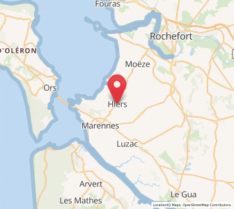 Map of Hiers, Nouvelle-Aquitaine