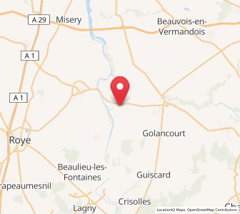 Map of Hombleux, Hauts-de-France