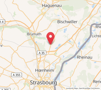 Map of Hœrdt, Grand Est