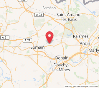 Map of Hornaing, Hauts-de-France