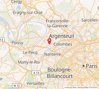 Map of Houilles, Île-de-France