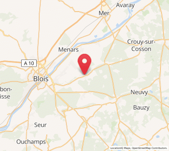 Map of Huisseau-sur-Cosson, Centre