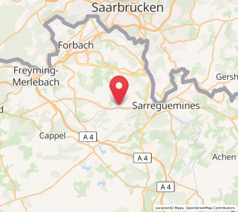 Map of Hundling, Grand Est