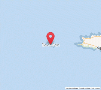 Map of Île de Sein, Brittany