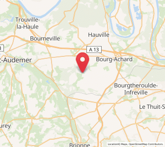 Map of Illeville-sur-Montfort, Normandy