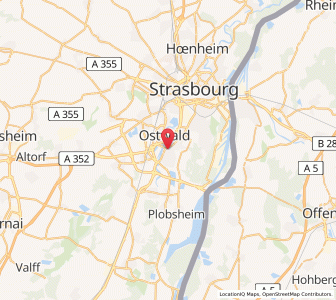 Map of Illkirch-Graffenstaden, Grand Est