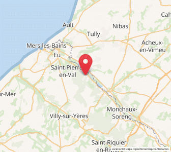Map of Incheville, Normandy