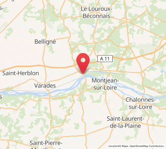 Map of Ingrandes, Pays de la Loire