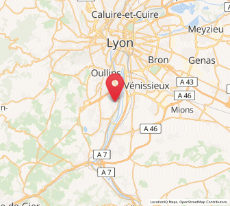 Map of Irigny, Auvergne-Rhône-Alpes