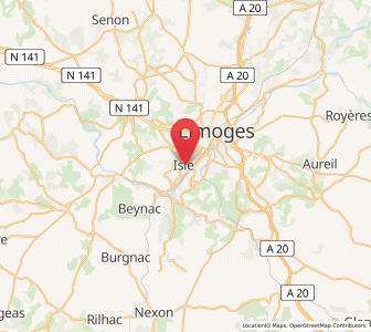 Map of Isle, Nouvelle-Aquitaine