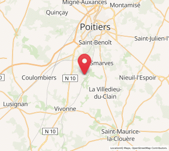 Map of Iteuil, Nouvelle-Aquitaine
