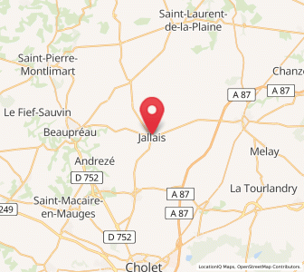 Map of Jallais, Pays de la Loire