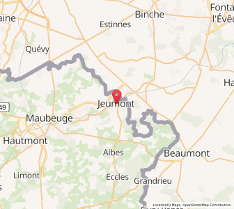 Map of Jeumont, Hauts-de-France
