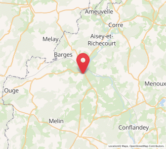 Map of Jussey, Bourgogne-Franche-Comté
