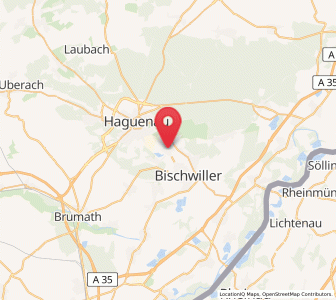 Map of Kaltenhouse, Grand Est