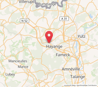 Map of Knutange, Grand Est