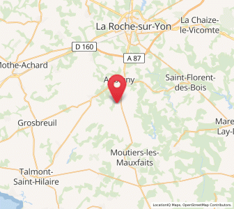 Map of La Boissière-des-Landes, Pays de la Loire