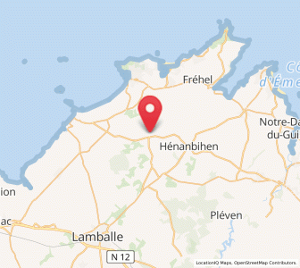 Map of La Bouillie, Brittany