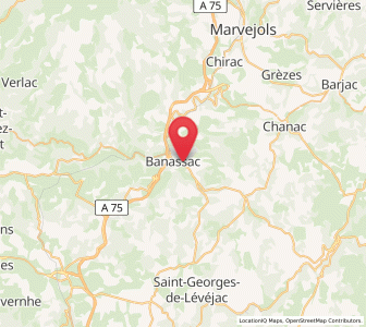 Map of La Canourgue, Occitanie