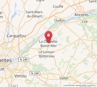 Map of La Chapelle-Basse-Mer, Pays de la Loire