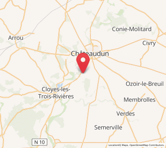 Map of La Chapelle-du-Noyer, Centre