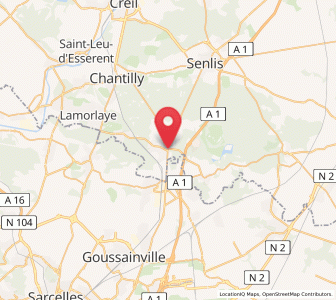 Map of La Chapelle-en-Serval, Hauts-de-France