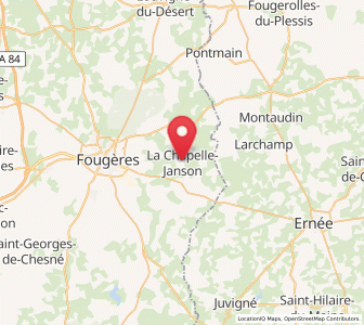 Map of La Chapelle-Janson, Brittany