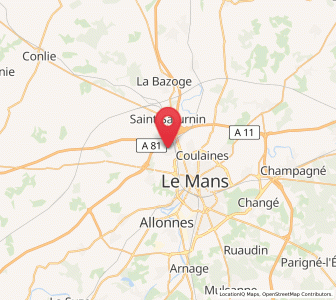 Map of La Chapelle-Saint-Aubin, Pays de la Loire
