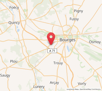 Map of La Chapelle-Saint-Ursin, Centre