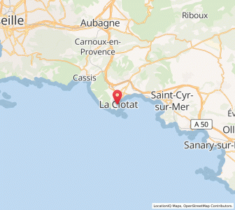 Map of La Ciotat, Provence-Alpes-Côte d'Azur