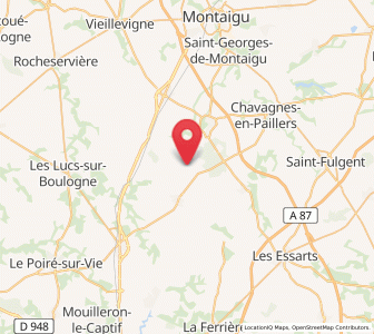 Map of La Copechagnière, Pays de la Loire