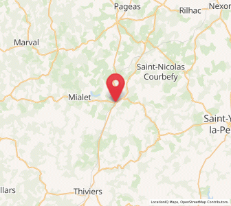 Map of La Coquille, Nouvelle-Aquitaine