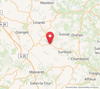 Map of La Croisille-sur-Briance, Nouvelle-Aquitaine
