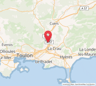 Map of La Farlède, Provence-Alpes-Côte d'Azur