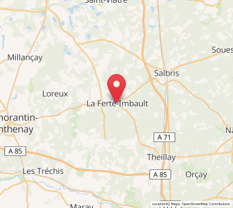 Map of La Ferté-Imbault, Centre