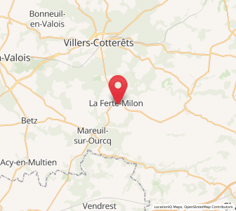 Map of la ferté Milon, Hauts-de-France