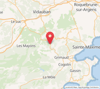 Map of La Garde-Freinet, Provence-Alpes-Côte d'Azur