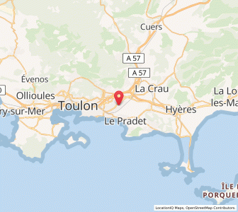 Map of La Garde, Provence-Alpes-Côte d'Azur