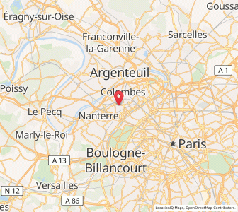 Map of La Garenne-Colombes, Île-de-France