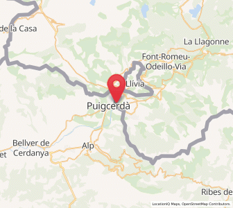 Map of Bourg-Madame, Occitanie