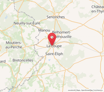 Map of La Loupe, Centre