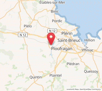 Map of La Méaugon, Brittany