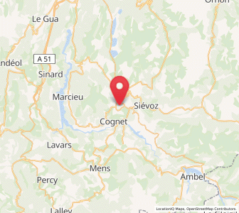 Map of La Mure-d'Isère, Auvergne-Rhône-Alpes