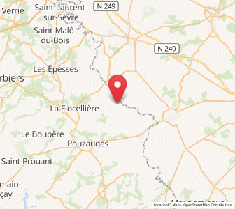 Map of La Pommeraie-sur-Sèvre, Pays de la Loire