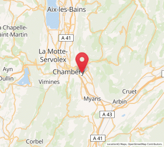 Map of La Ravoire, Auvergne-Rhône-Alpes