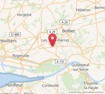 Map of La Remuée, Normandy