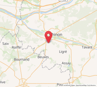 Map of La Roche-Clermault, Centre